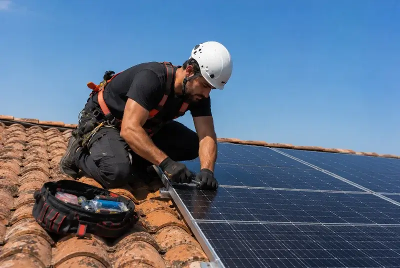 Maintenance et monitoring de panneaux solaires à Oberschaeffolsheim