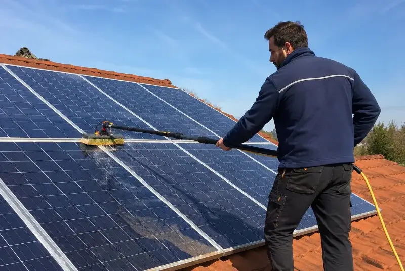Nettoyage et entretien de panneaux solaires à Oberschaeffolsheim